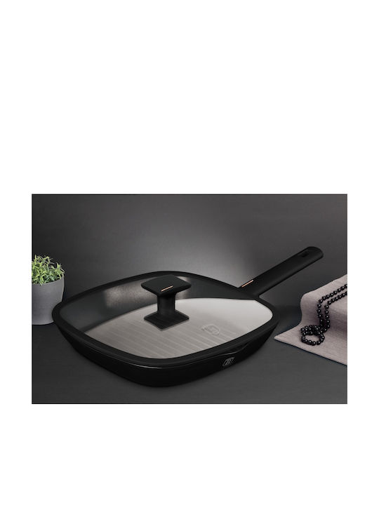 Berlinger Haus Monaco Collection Grill With Lid made of Aluminum with Non-Stick Coating 28cm