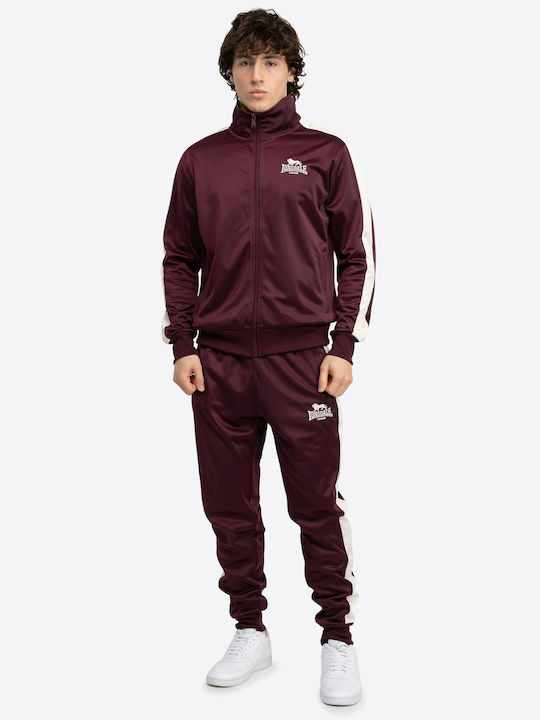 Pember Tracksuit Glossy with Elastic Burgundy
