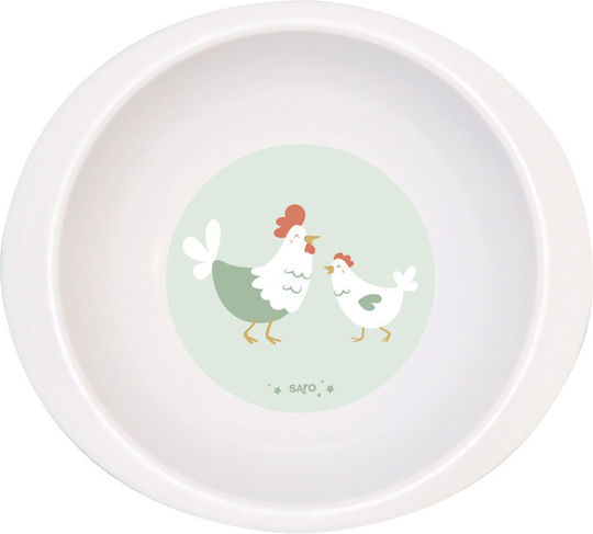 Saro Saro Funny Farm Plastic Green Baby & Kids Feeding Set 5 Pieces