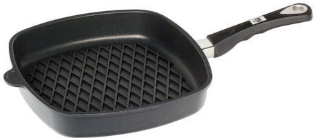 AMT Gastroguss Aluminum Grill Pan with Non-Stick Coating 28cm