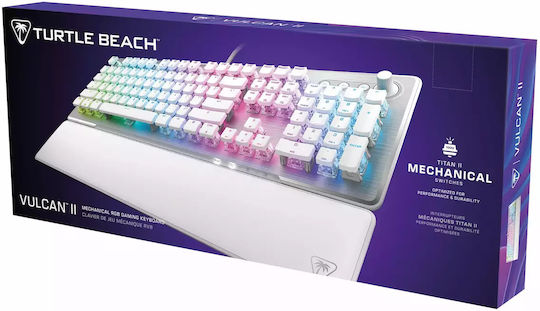 Turtle Beach Vulcan II Gaming Keyboard with RGB lighting (English US) White