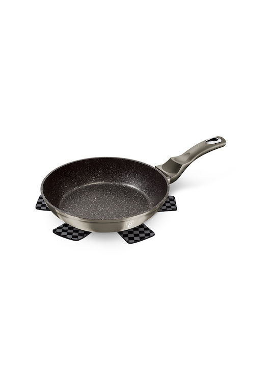 Berlinger Haus Metallic Line Grey Edition Pan made of Aluminum with Stone Coating Carbon Collection 30cm