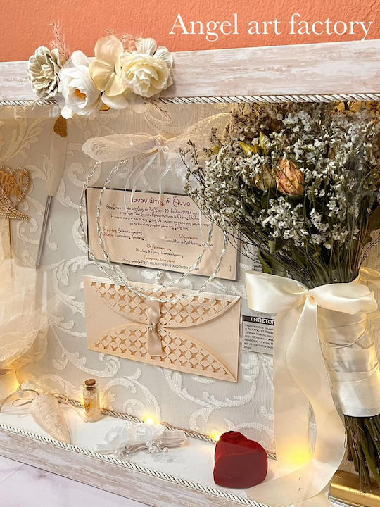 Στεφανοθήκη Κρεμαστή Flower Μπεζ