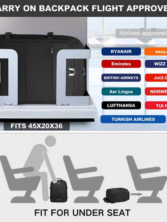 Miss Lulu Backpack Μαύρο