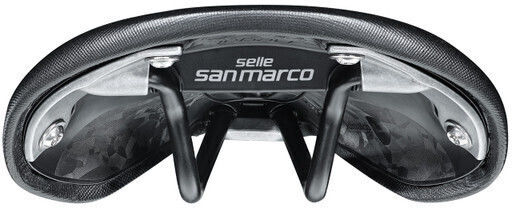 Selle San Marco Short Open-fit Dynamic Wide Black Bicycle Saddle Racing
