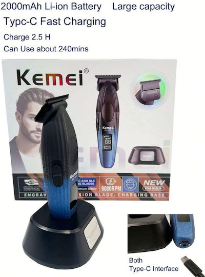 Kemei Professionell Haarschneidemaschine Schwarz KM-1669