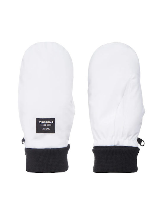 Icepeak Mittens Γυναικεία Γάντια Σκι & Snowboard Λευκά
