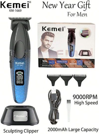 Kemei Professionell Haarschneidemaschine Schwarz KM-1669