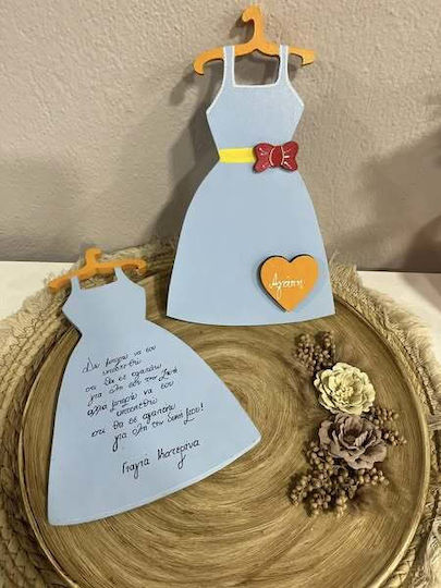Decorațiune de Perete Rochie cu Nume de Dorință
