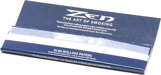 Zen Collection Blue Χαρτάκια Στριφτού Τσιγάρου Slim King Size 32 φύλλα 1τμχ
