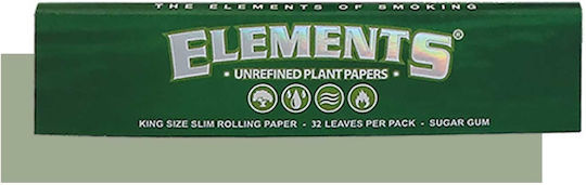 Elements Green Zigarettenpapier Schlank King Size 32 Blätter 1Stück
