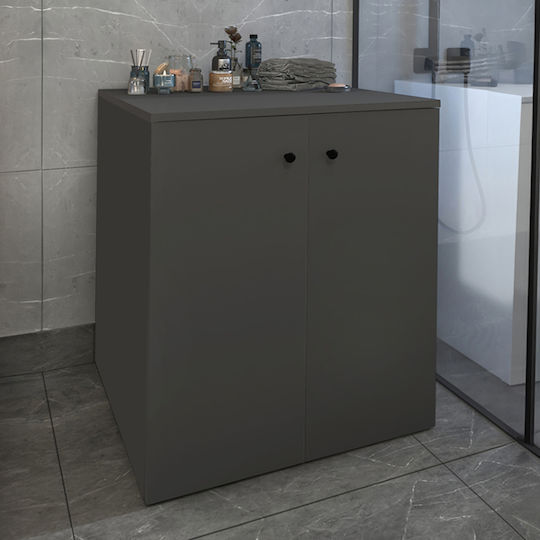 Gray Megapap Washing Machine Cabinet Anthracite 70x66x90cm Package 1 Piece