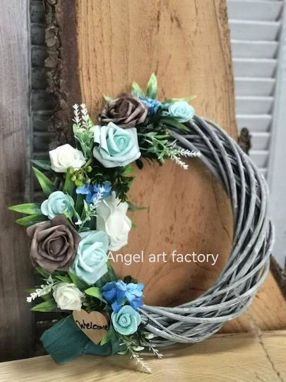Christmas Decorative Wreath with Diameter 30cm Grey