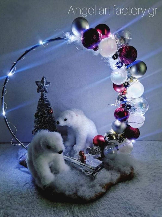 Christmas Lighted Decorative Wreath