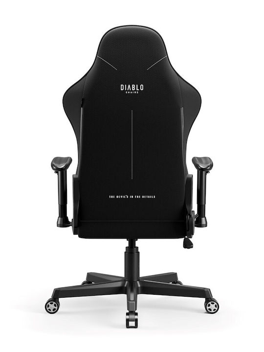 Diablo X-Starter Normal Size Καρέκλα Gaming Δερματίνης με Ρυθμιζόμενα Μπράτσα Γκρι
