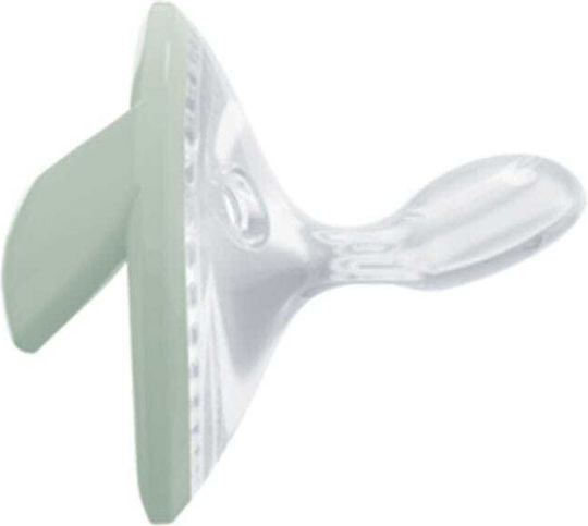 Nuk Mommy Feel Πιπίλες Σιλικόνης Πράσινο-Λευκό για 0-9 μηνών 2τμχ