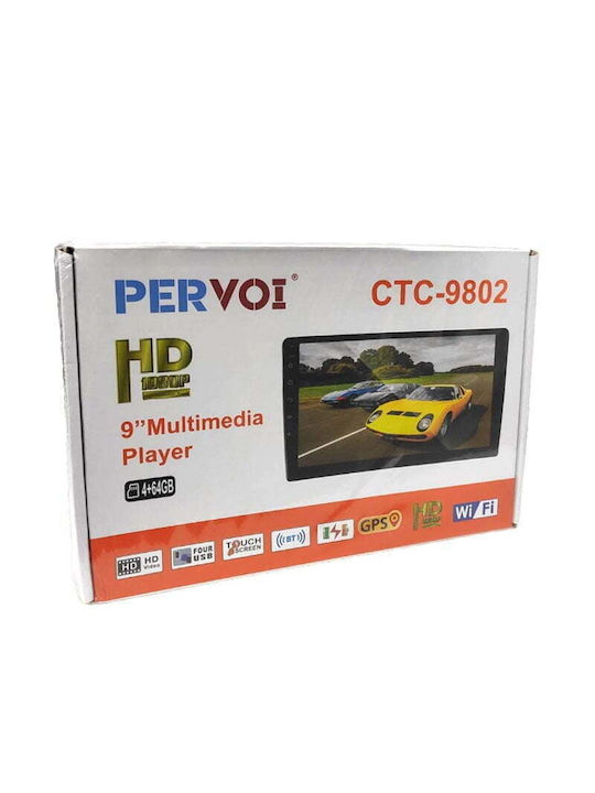 PerVoi Car Audio System 2023 (Bluetooth/USB/WiFi/GPS/Apple-Carplay/Android-Auto) with Touch Screen 9"