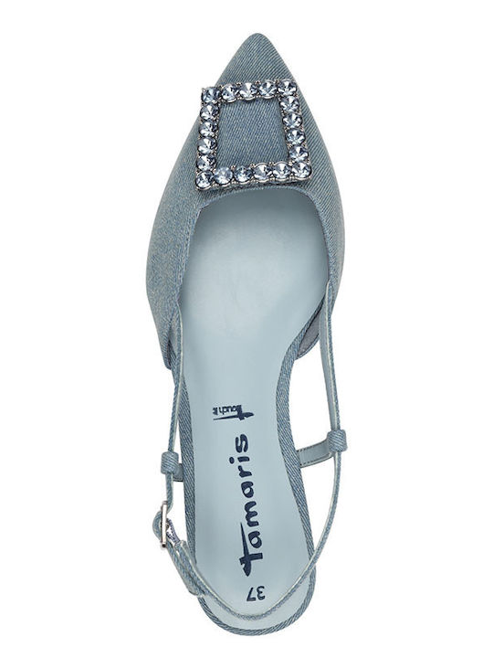 Γυναικείες Μπαλαρίνες Slingback σε Μπλε Χρώμα