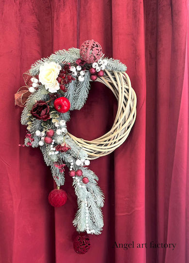 Weihnachtsdekoration Kranz Beleuchtet mit Durchmesser 55cm.