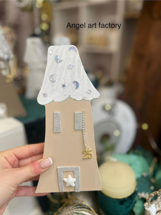 Christmas Decorative House Beige