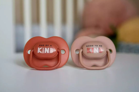 Tommee Tippee Anytime Pacifiers Silicone One of a Kind - Brown/Beige for 18-36 months 2pcs