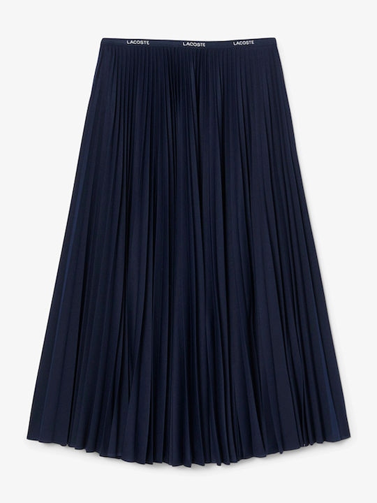 С висока талия Maxi Пола Navy Blue