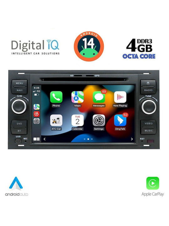 Digital IQ Auto-Audiosystem 2004-2008 (Bluetooth/USB/AUX/WiFi/GPS/Apple-Carplay/Android-Auto) mit Touchscreen 7"