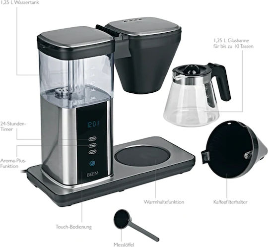 Beem Programmierbar Filterkaffeemaschine 1550W