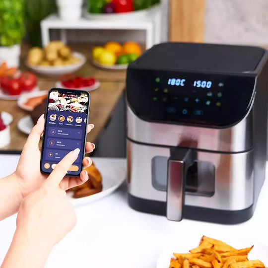 MPM Air Fryer με Wi-Fi 6lt Ασημί
