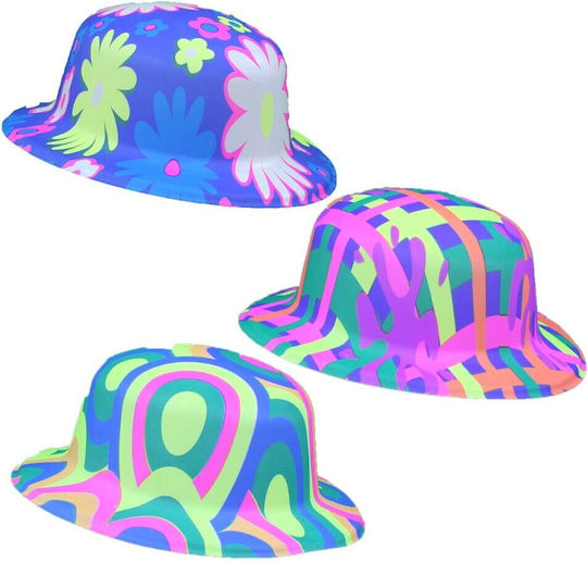 Karneval Hut aus Kunststoff 1Stück (Μverschiedene Designs/Farben)