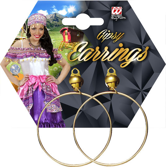 Carnival Earring Gold 1pcs