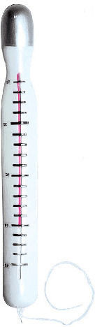 Riesen-Thermometer Karneval Zubehör aus Kunststoff 1Stück