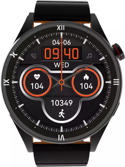 MaxCom Iron 54mm Smartwatch με SIM και Παλμογράφο (Γκρι)