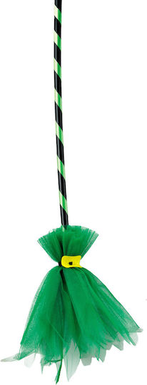 Carnival Broom Orange for Halloween 1pcs