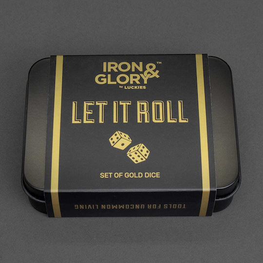 Iron & Glory Let It Roll Sets Gold Dice