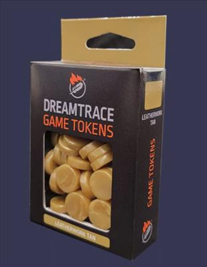 Dreamtrace Gaming Tokens Leatherwork Tan