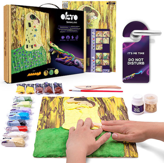 Okto Diy Creative Painting Set 3d With Clay Gustav Klimt The Kiss 12-99 Years 10006