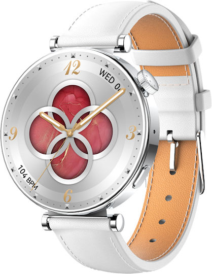 Riversong Glow Smartwatch mit Pulsmesser (Silber)