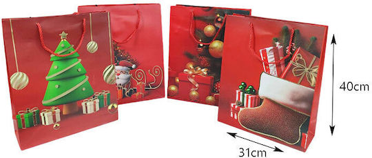Christmas Gift Bag 40x31 cm 12 Pieces (Various Designs)