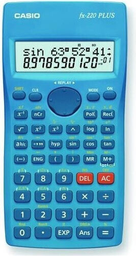 Casio FX 220 Plus Calculator Scientific 12 Digits in Turquoise Color 1pcs