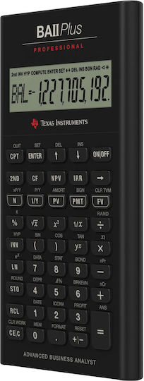 Texas Instruments BA II Plus Professional Αριθμομηχανή Επιστημονική 10 Ψηφίων σε Μαύρο Χρώμα