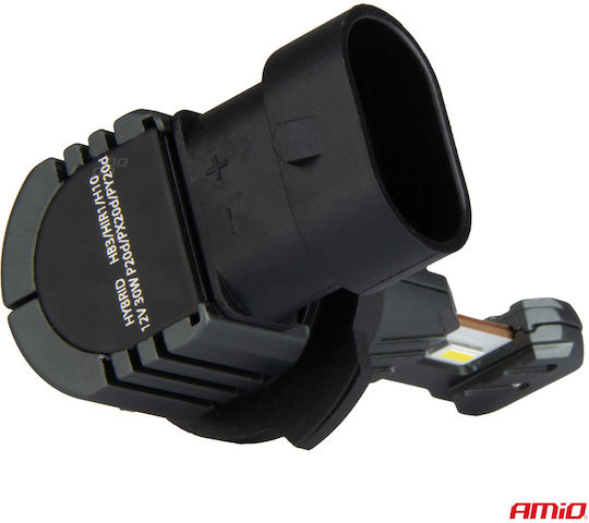AMiO Λάμπα Αυτοκινήτου HB3 / H10 Canbus LED 6000K Ψυχρό Λευκό 60W
