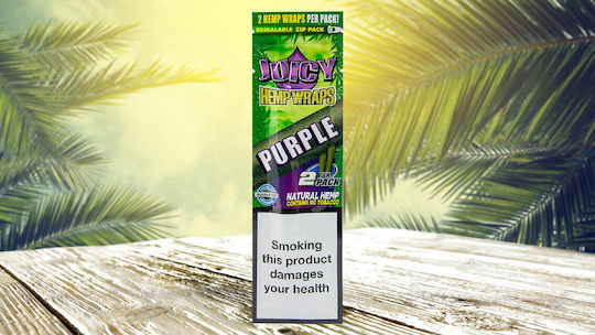 Juicy Jays Trabucuri Juicy Hemp Wraps Violet 5cm cu Aromă pentru Filtrare Strugure Violet 2 Bucăți
