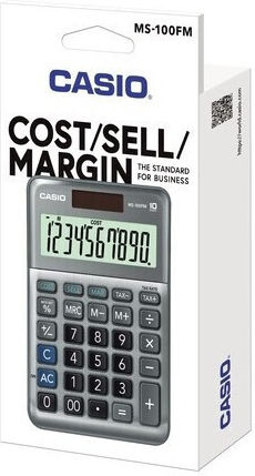 Casio Αριθμομηχανή σε Ασημί Χρώμα