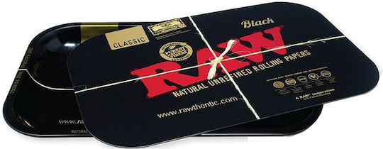 Raw Rolling Tray Magnetic Cover 27cm Μαύρο