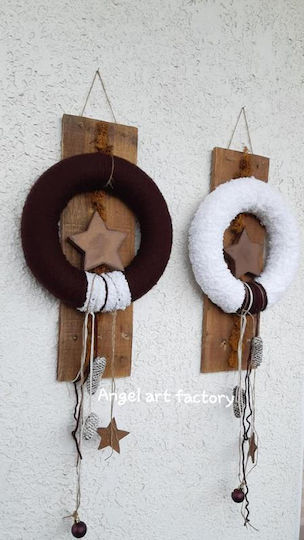 Weihnachtsdekoration Holz Kranz