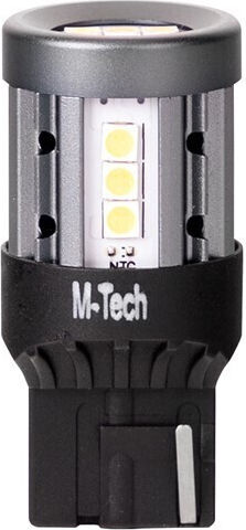 M-Tech Λάμπα Αυτοκινήτου W21W / T20 / W3x16d Canbus LED Λευκό 12-24V 4W
