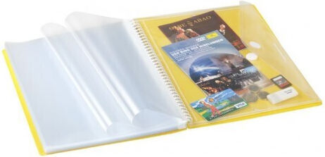 Carchivo Dossier Soupspiral Soft 20 Reprintable Transparencies Yellow Carchivo