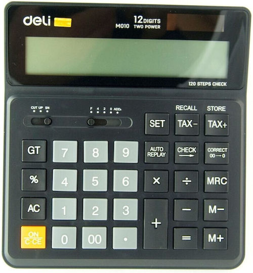 Deli M010 Calculator Accounting 13 Digits in Black Color 1pcs