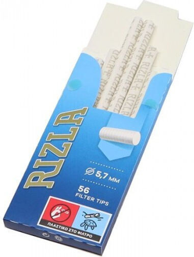 Rizla Филтърни накрайници за цигари Rizla 56бр 5.7мм ултра тънки